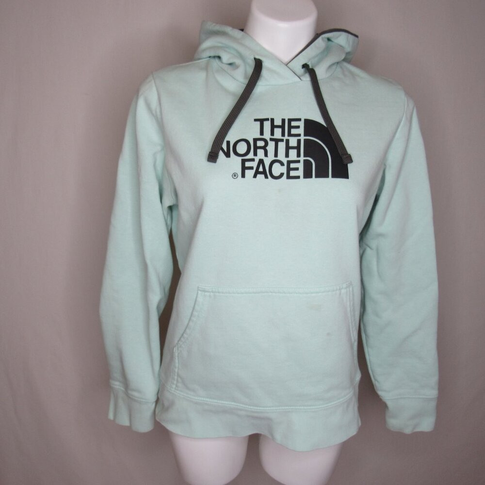 The North Face Half Dome Mint Green Hooded Sweatshirt Women's M Medium - Picture 7 of 9